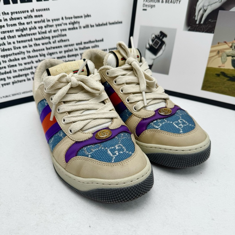 99新古馳/Gucci 髒髒鞋36.5碼 【新品】中國新年甄選GucciRe-Web運動鞋-0