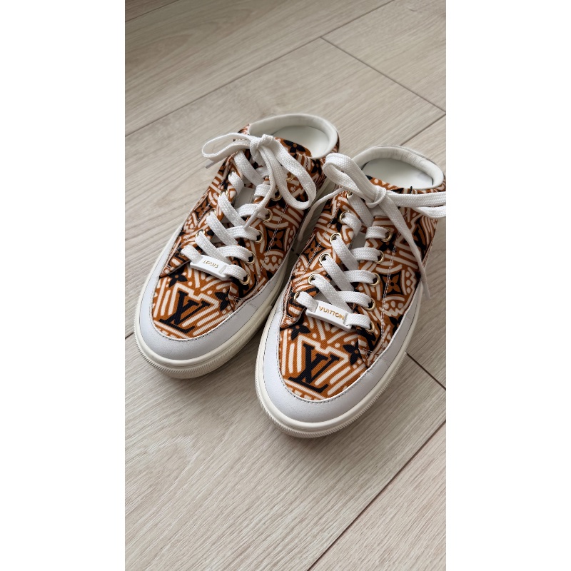 Lv 半拖鞋「現貨」 36號 鞋面很新 88新 裸件-4