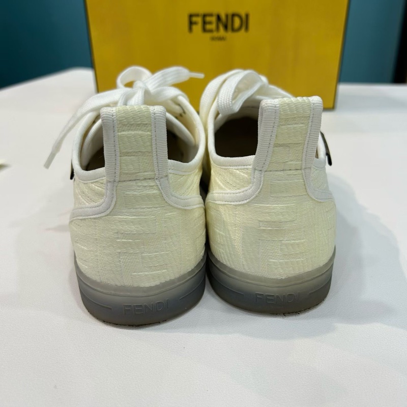 FENDI 芬迪 小白鞋 透明鞋 透明鞋頭 38碼 貝殼鞋 附件:無-3
