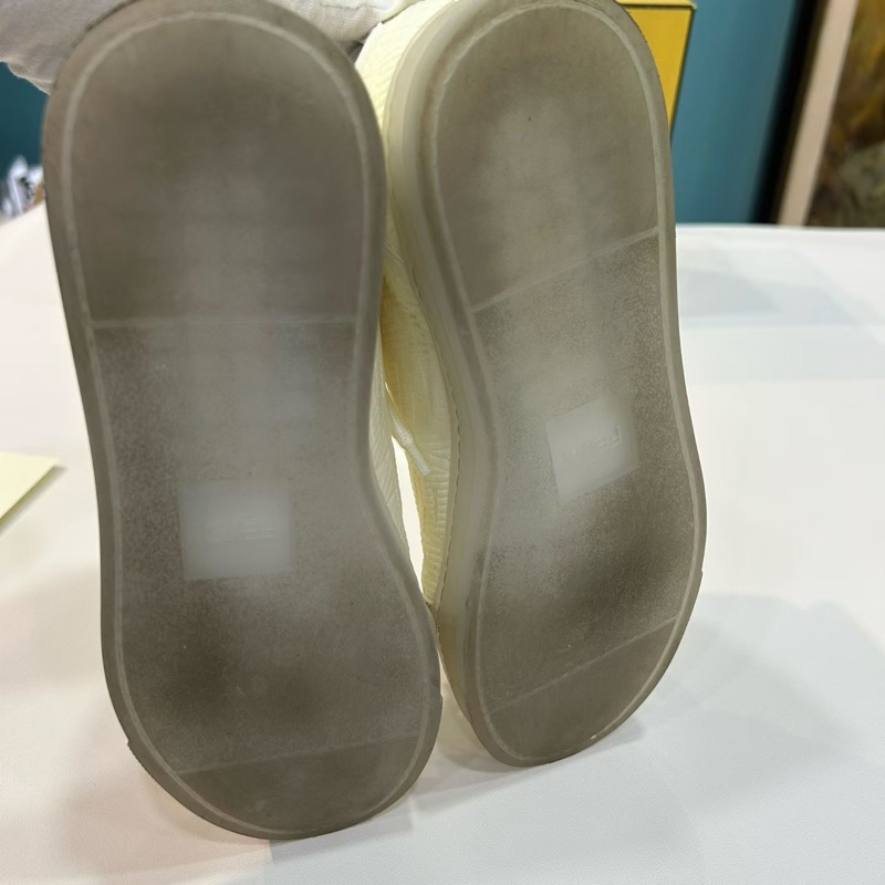 FENDI 芬迪 小白鞋 透明鞋 透明鞋頭 38碼 貝殼鞋 附件:無-8