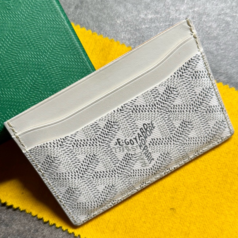 Goyard 愛心💚彩繪白色卡夾-2