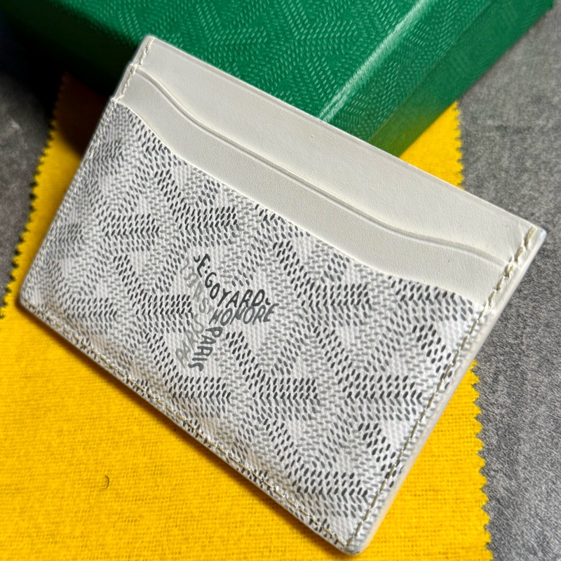 Goyard 愛心💚彩繪白色卡夾-7