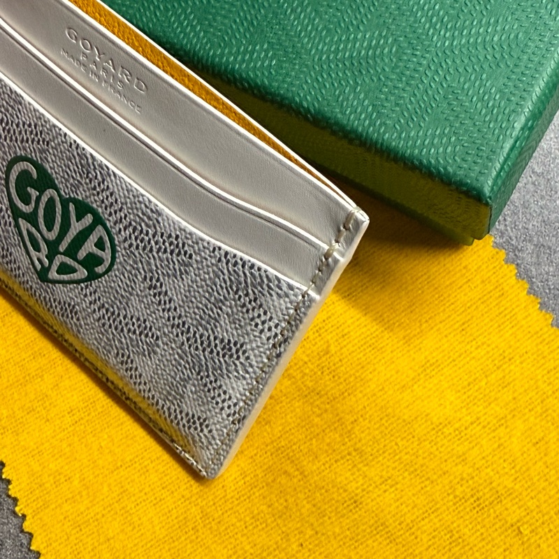 Goyard 愛心💚彩繪白色卡夾-10