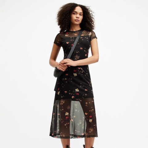 Allsaints 碎花洋裝-0