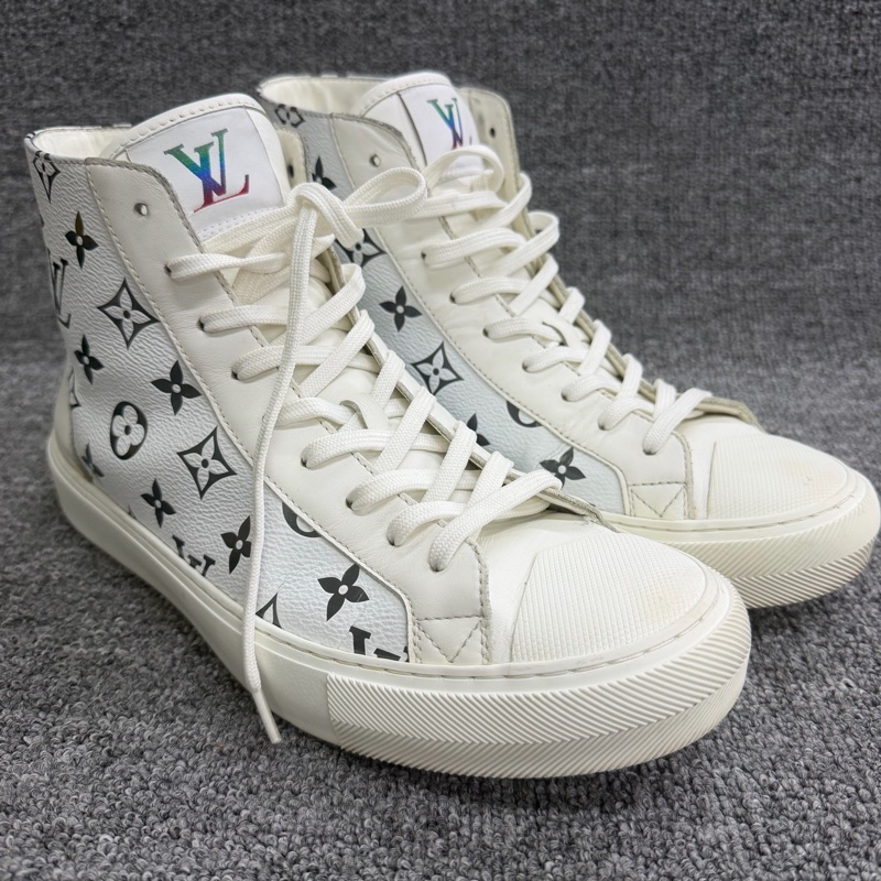 路易威登/Louis Vuitton  /1A8KH7男生高幫炫彩板鞋 尺碼：41.5碼-2
