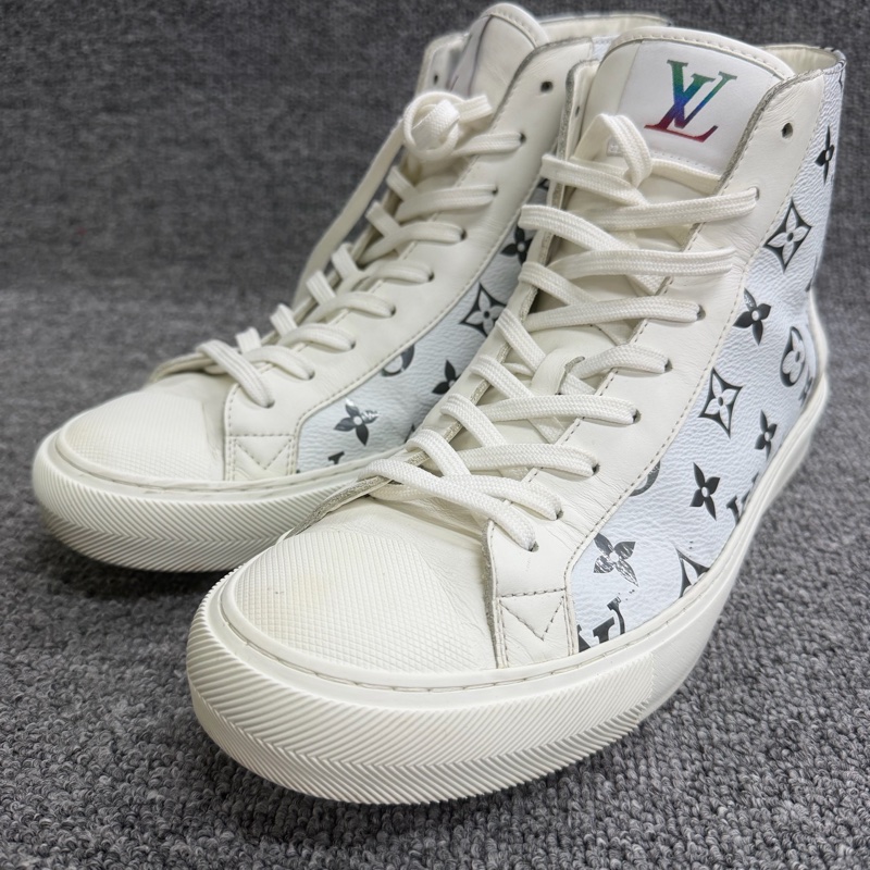 路易威登/Louis Vuitton  /1A8KH7男生高幫炫彩板鞋 尺碼：41.5碼-4