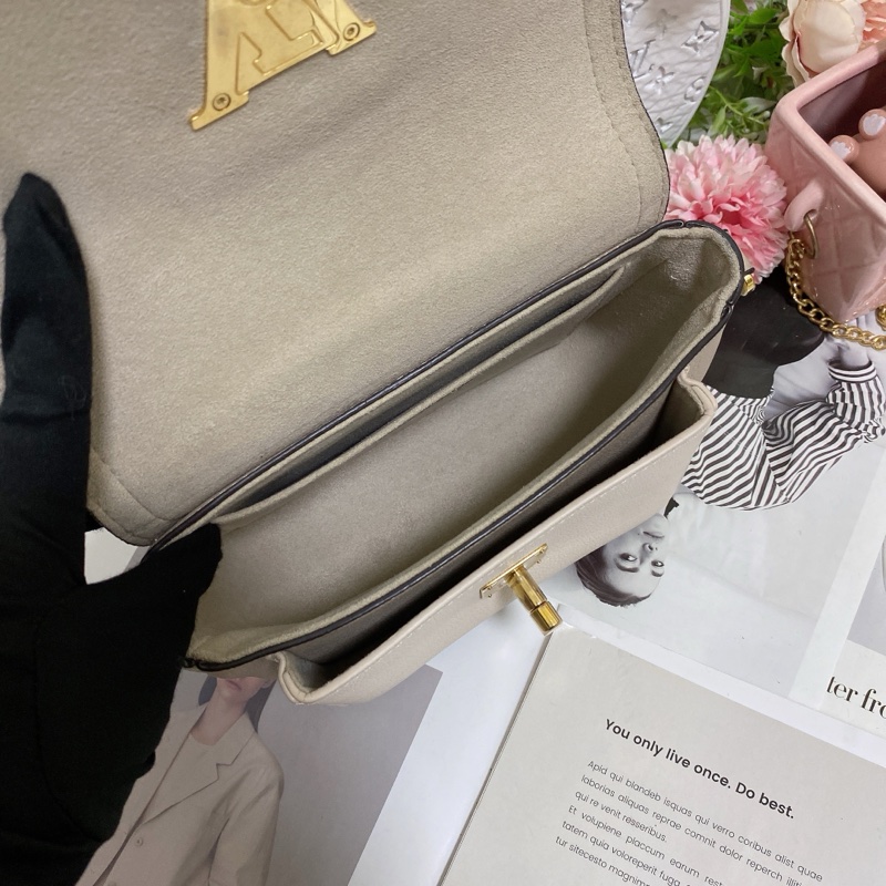 LV M58554 雙肩帶郵差包 奶茶 芯片款🏅-21