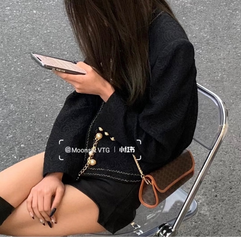 Celine 凱旋門圓筒手拿包腋下包鏈條包🏅-20