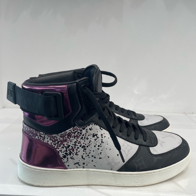 LV 路易威登 板鞋 紫色高幫休閒鞋 1A5YK7 40碼-1