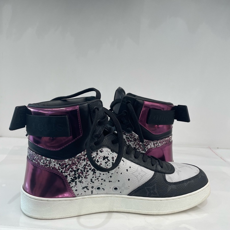 LV 路易威登 板鞋 紫色高幫休閒鞋 1A5YK7 40碼-4