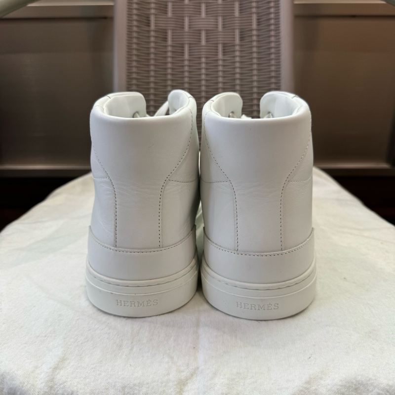 99新❤️hermes愛馬仕 daydream 高邦休閒鞋 白色全皮Kelly扣 高級百搭 43碼-3