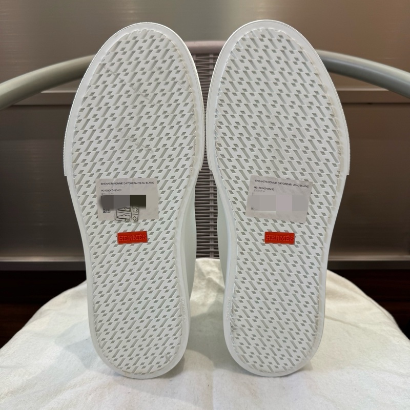 99新❤️hermes愛馬仕 daydream 高邦休閒鞋 白色全皮Kelly扣 高級百搭 43碼-8