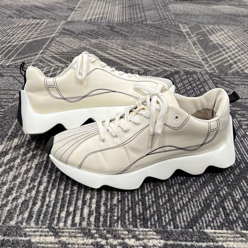 99新HERMES愛馬仕 Envol帆布低幫休閒鞋 42.5碼 穿的不多 已洗護乾淨-3