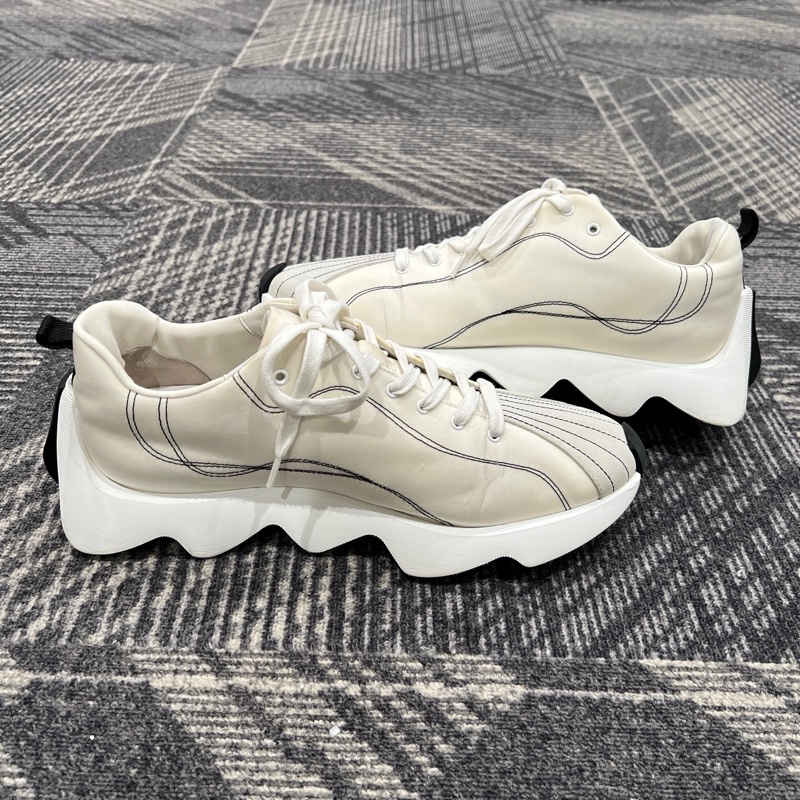 99新HERMES愛馬仕 Envol帆布低幫休閒鞋 42.5碼 穿的不多 已洗護乾淨-4