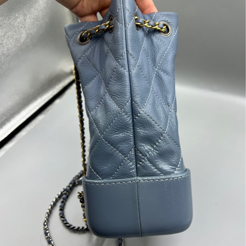 【98新 ✨ 全網最低價!】 Chanel 流浪小書包 雙肩包 霧霾藍色 (下單前先詢問庫存❗️)-3