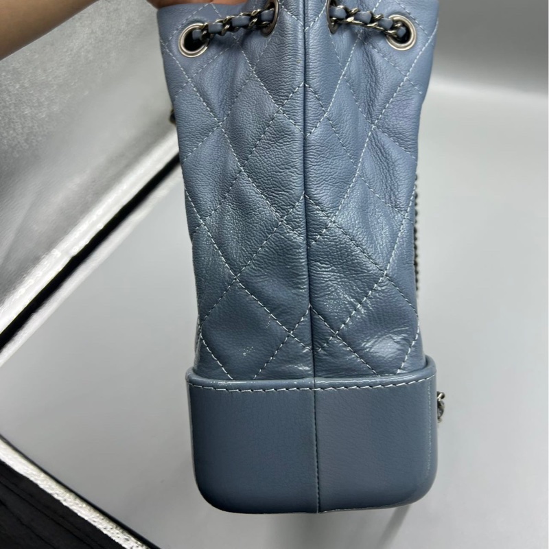 【98新 ✨ 全網最低價!】 Chanel 流浪小書包 雙肩包 霧霾藍色 (下單前先詢問庫存❗️)-4