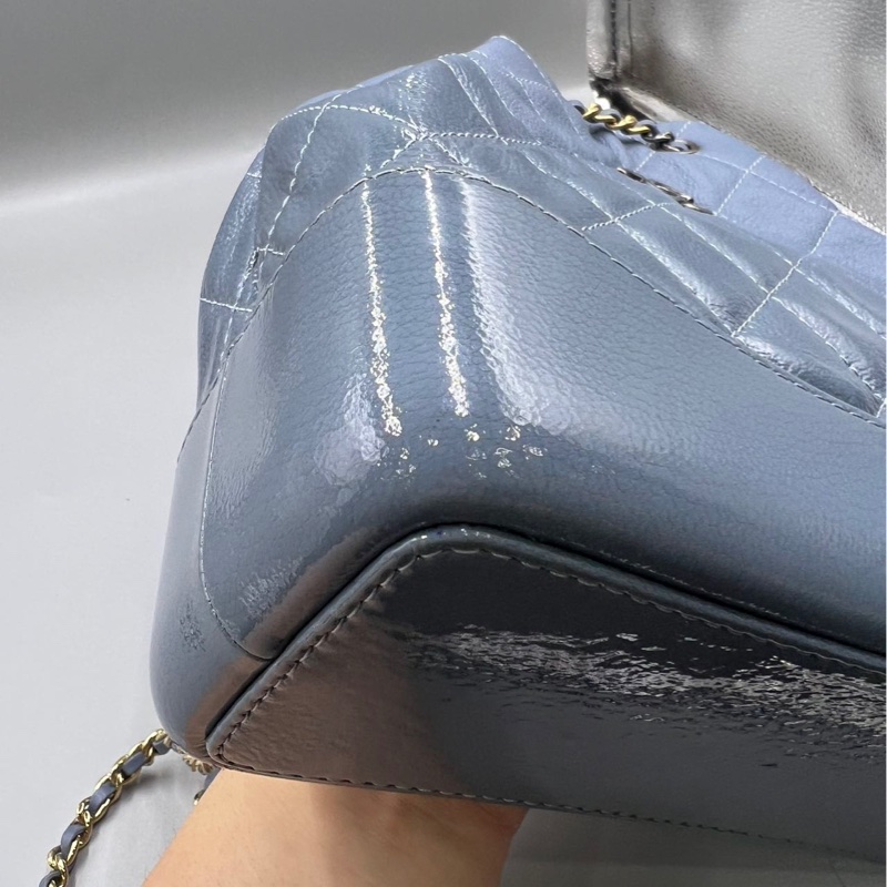 【98新 ✨ 全網最低價!】 Chanel 流浪小書包 雙肩包 霧霾藍色 (下單前先詢問庫存❗️)-7
