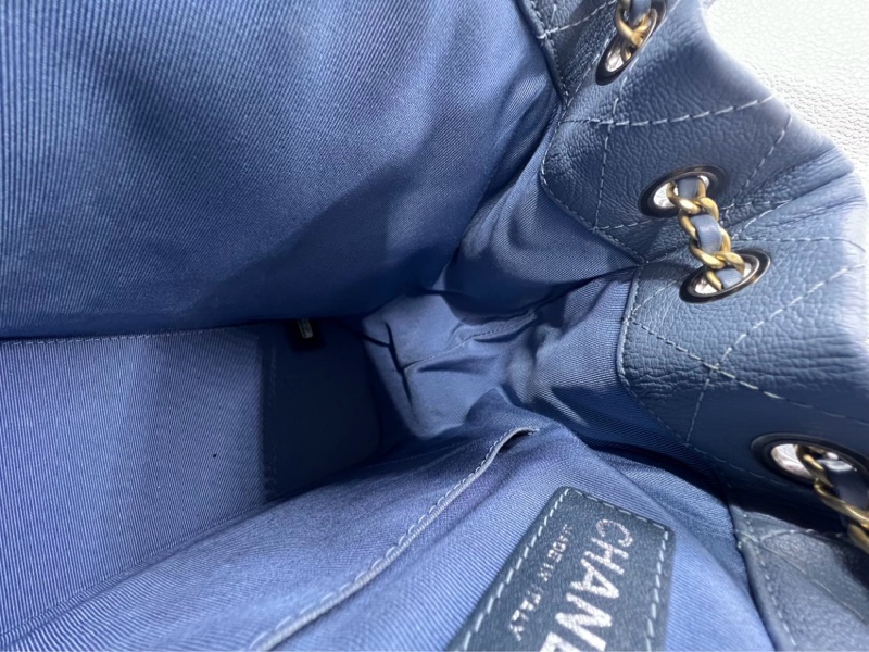 【98新 ✨ 全網最低價!】 Chanel 流浪小書包 雙肩包 霧霾藍色 (下單前先詢問庫存❗️)-17