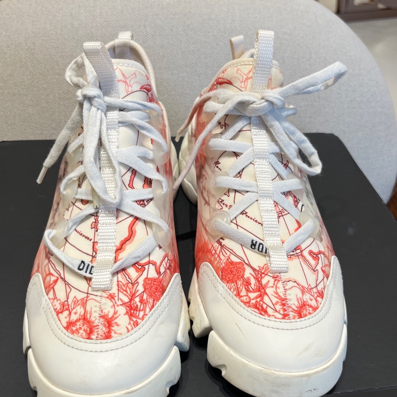 98新Dior迪奧紅色D-Connect老爹鞋 37碼-1