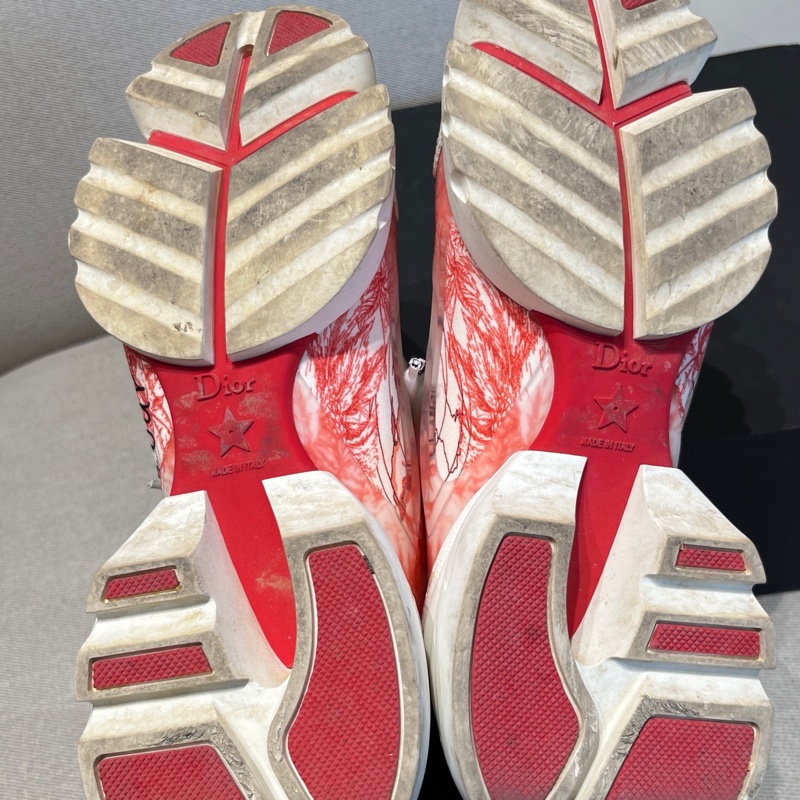 98新Dior迪奧紅色D-Connect老爹鞋 37碼-7