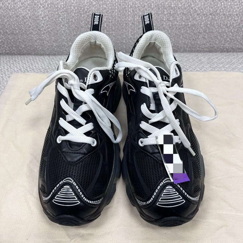 99新DIOR迪奧 Vibe 老花 生活休閒鞋 女款 黑色 38.5碼-1