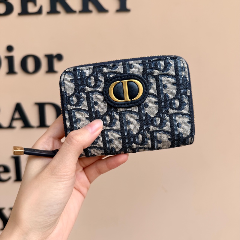 Dior 蒙田拉鏈零錢卡包-0