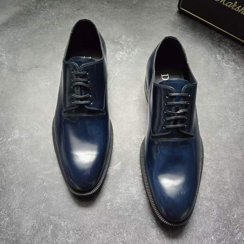 全新DIOR迪奧 藍色皮鞋 40碼-1