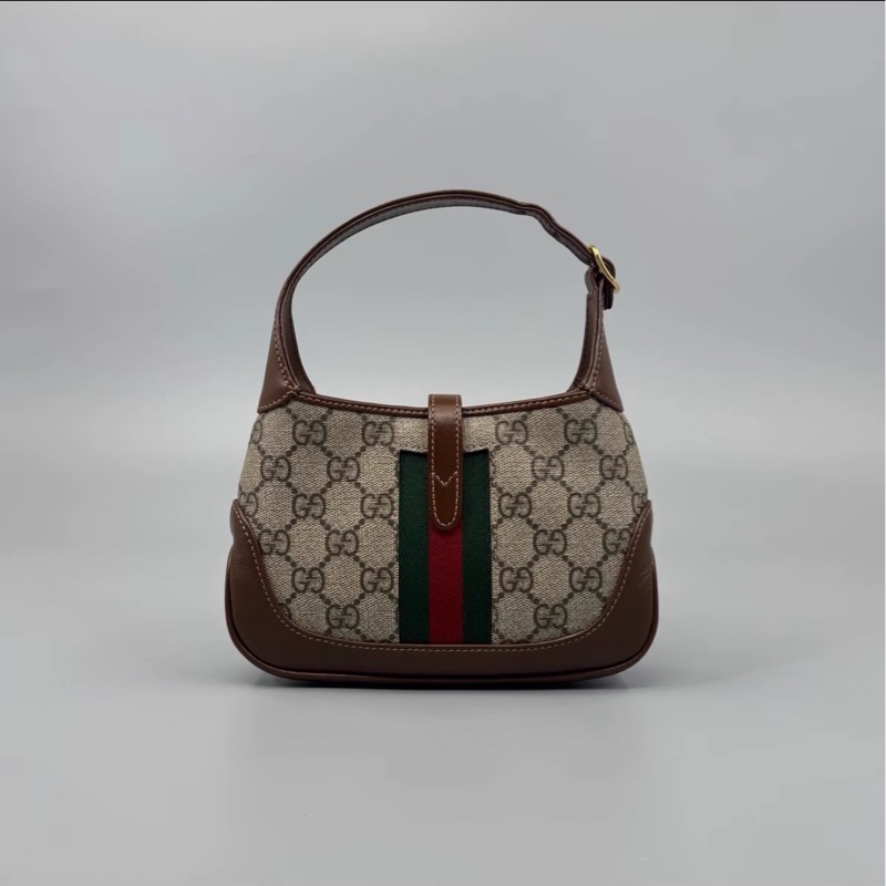 精緻復古✨99新🆕Gucci古馳老花Jackie1961Mini手提單肩斜挎包-6