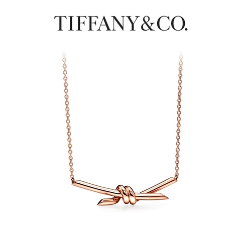 TIFFANY &CO.  18K Knot系列玫瑰金 項鍊