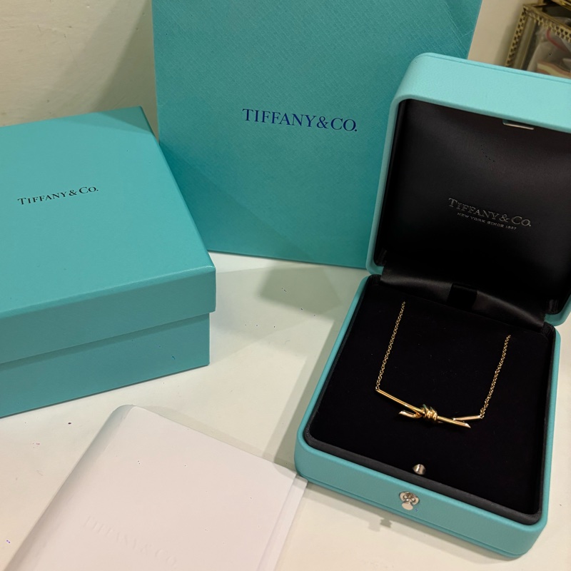 TIFFANY &CO. 18K Knot系列玫瑰金 項鍊-1
