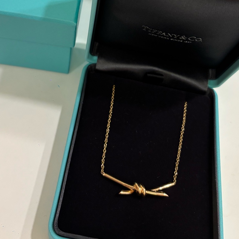 TIFFANY &CO. 18K Knot系列玫瑰金 項鍊-2