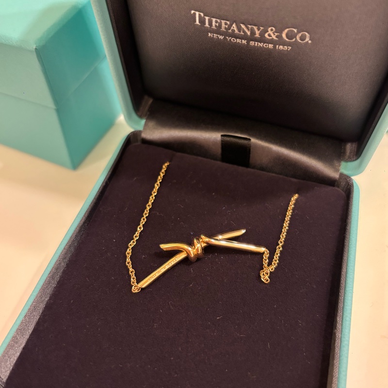 TIFFANY &CO. 18K Knot系列玫瑰金 項鍊-3