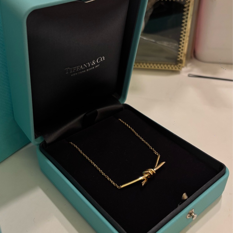 TIFFANY &CO. 18K Knot系列玫瑰金 項鍊-4