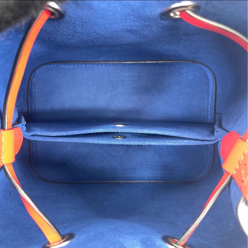 質感上線💎99新🆕Lv路易威登拼色水波紋水桶BB手提斜挎單肩包-15