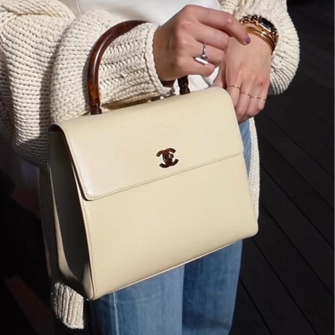 ✨Chanel 木質手柄Kelly 奢華與優雅的完美碰撞🤍