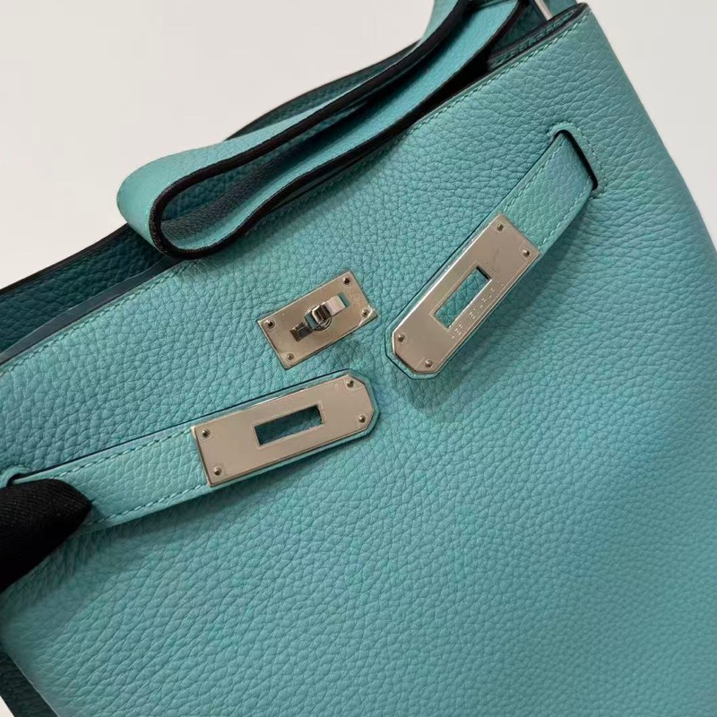 🌈Hermes🩵So Kelly 22🩵馬卡龍藍色銀扣🌈98.5新🌈togo皮🌟stamp T🌟sokelly22🌟sokelly🌟kelly🌟愛馬仕🌟-2