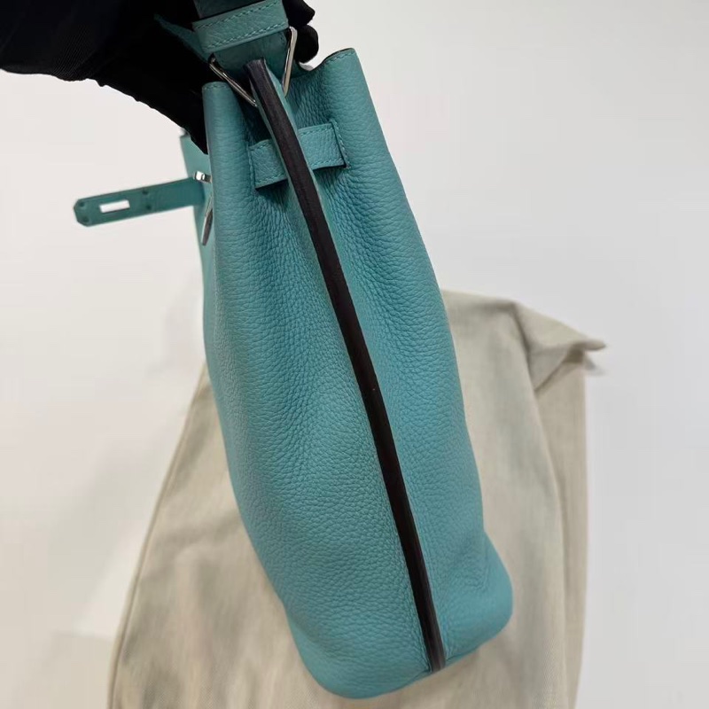 🌈Hermes🩵So Kelly 22🩵馬卡龍藍色銀扣🌈98.5新🌈togo皮🌟stamp T🌟sokelly22🌟sokelly🌟kelly🌟愛馬仕🌟-4
