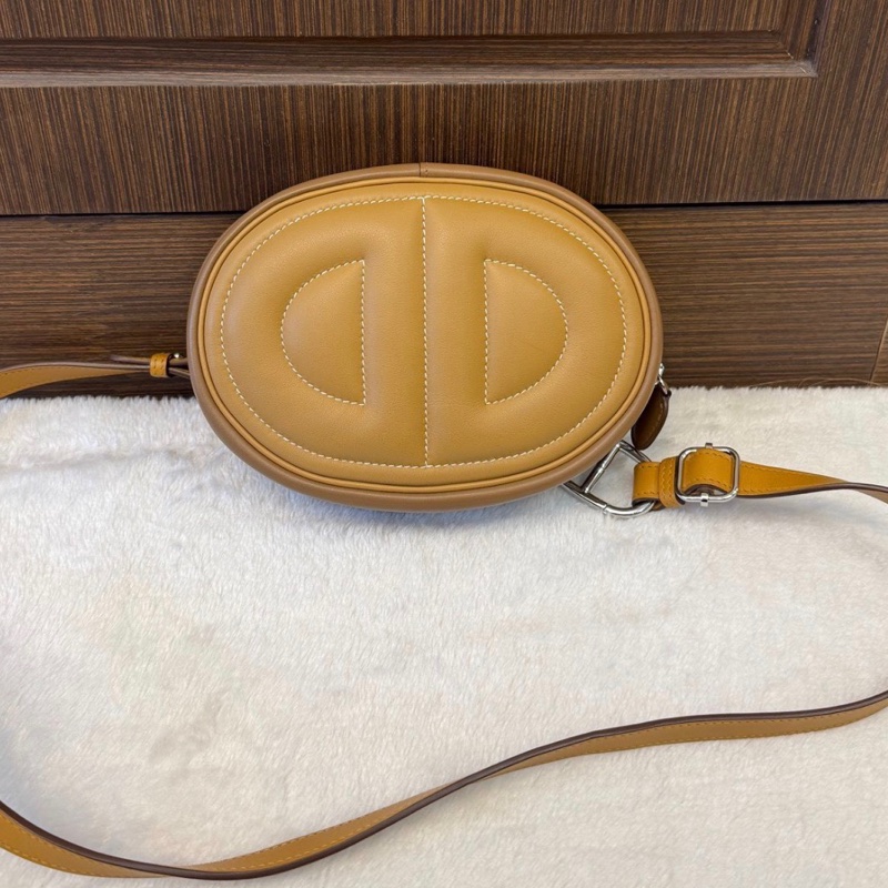 🌈Hermes🧡In The Loop猪鼻子腰包🧡芝麻色銀扣🧡99新🌟Swift皮🌟intheloop🌟豬鼻子🌟愛馬仕🌟-6