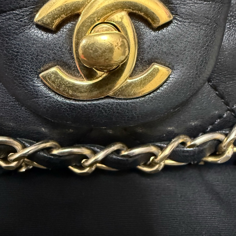 香奈兒雙C口蓋包 大號-4