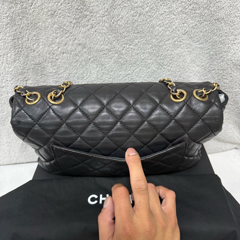 香奈兒雙C口蓋包 大號-5