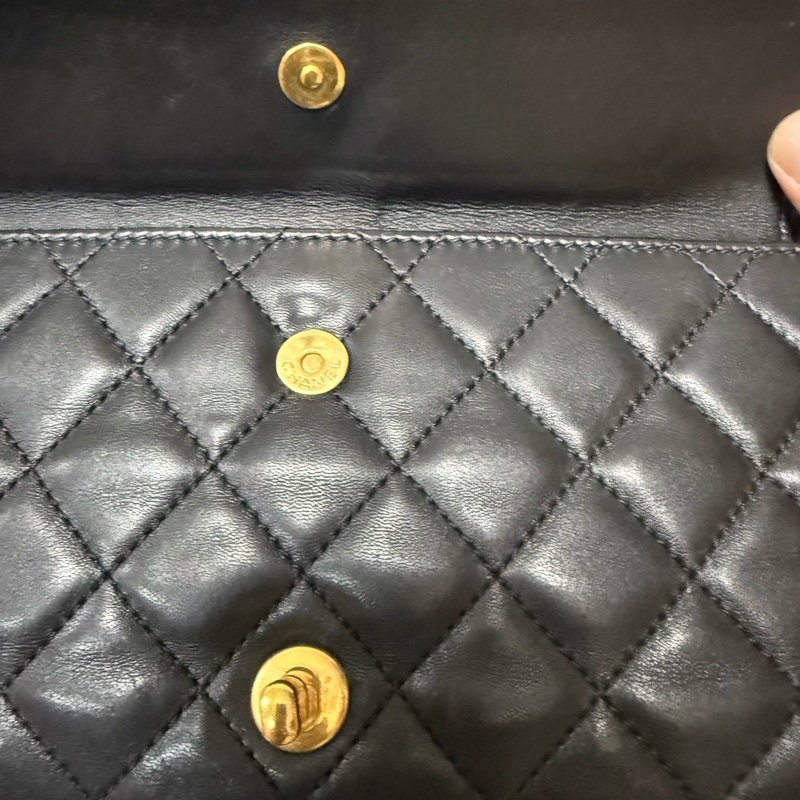 香奈兒雙C口蓋包 大號-13