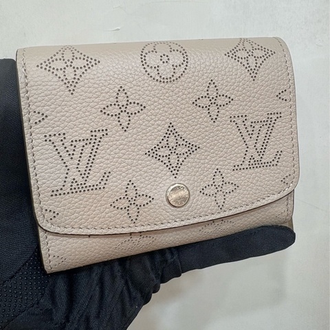 LV 月光仙子短夾 耐用洞洞牛皮