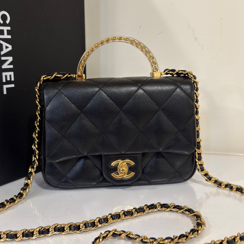 #閒置帶膜✨ #全網最低💰 香奈兒黑金手柄大方胖Cf20 芯片款-2