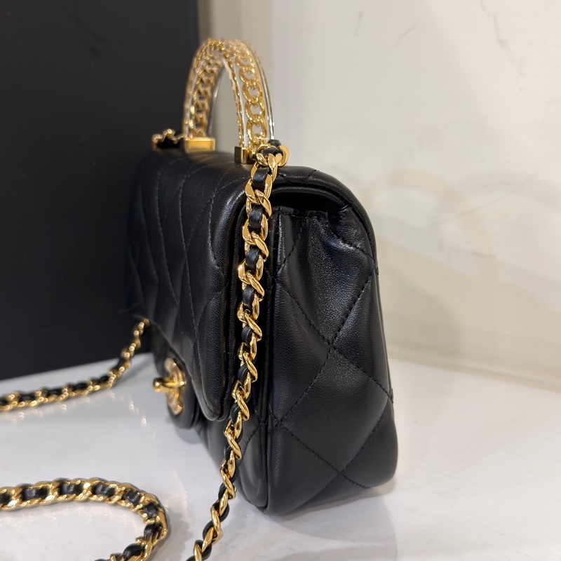 #閒置帶膜✨ #全網最低💰 香奈兒黑金手柄大方胖Cf20 芯片款-4