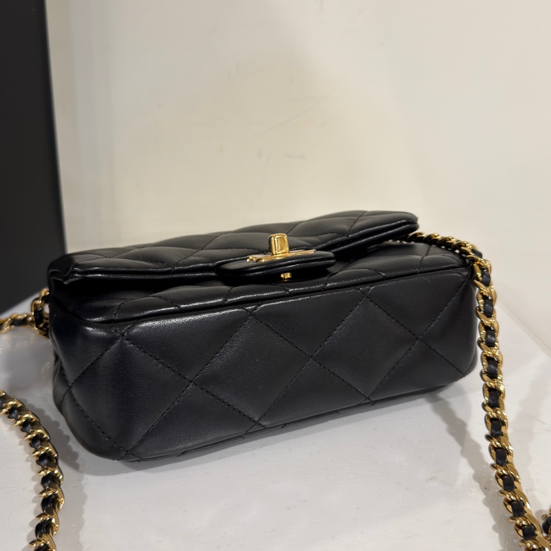 #閒置帶膜✨ #全網最低💰 香奈兒黑金手柄大方胖Cf20 芯片款-6