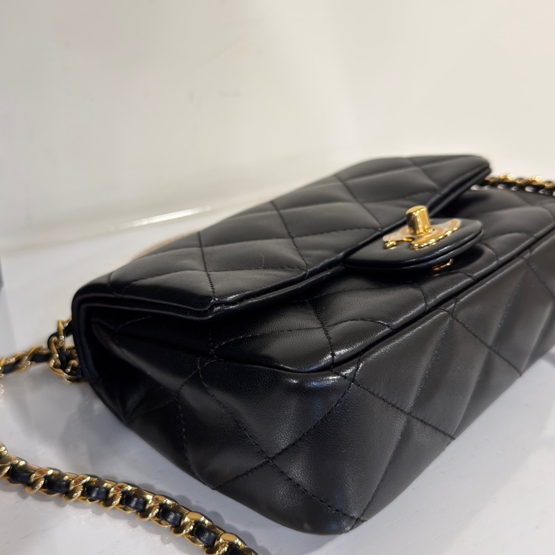 #閒置帶膜✨ #全網最低💰 香奈兒黑金手柄大方胖Cf20 芯片款-7