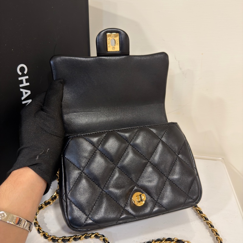 #閒置帶膜✨ #全網最低💰 香奈兒黑金手柄大方胖Cf20 芯片款-9