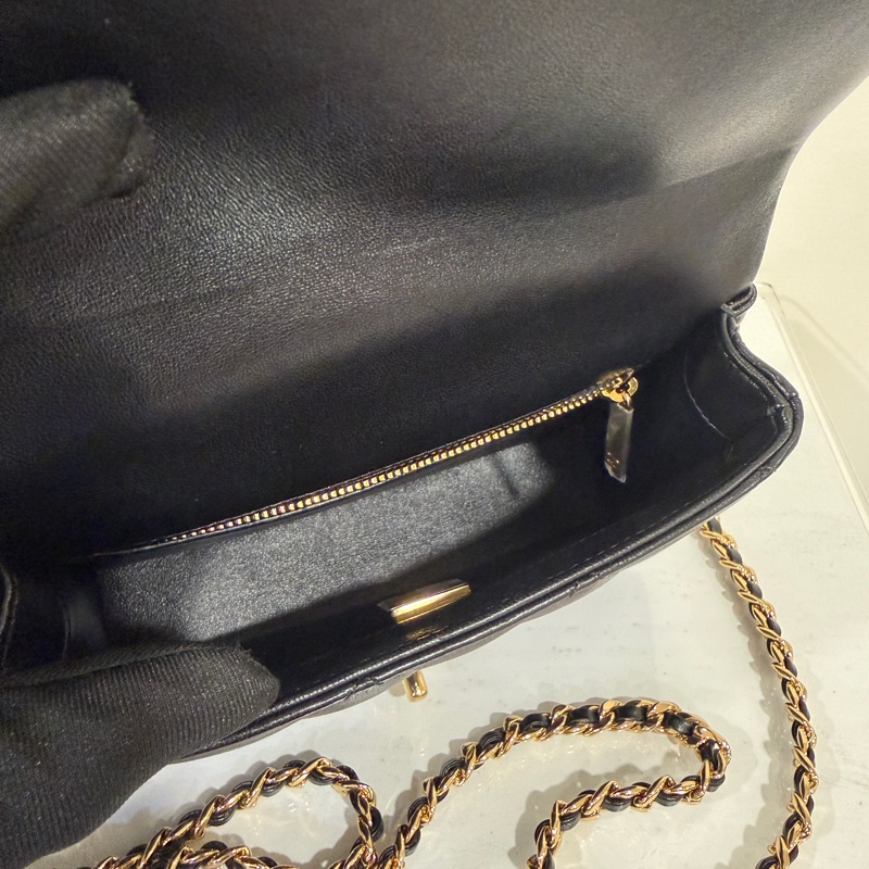 #閒置帶膜✨ #全網最低💰 香奈兒黑金手柄大方胖Cf20 芯片款-11