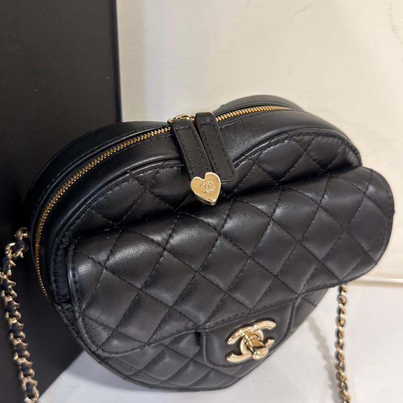 #超稀有釋出🔥 #甜甜割愛💰 香奈兒黑金愛心包 芯片款 #情人節必備禮物💝-4
