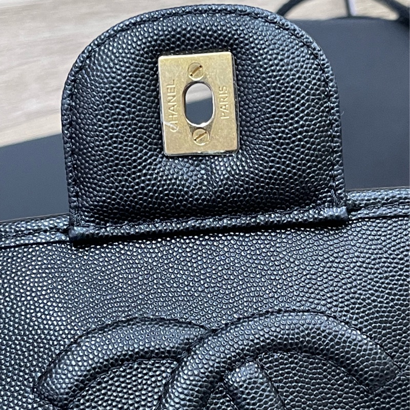 香奈兒絕版22K荔枝牛皮書包後背包(男女都可以)-22